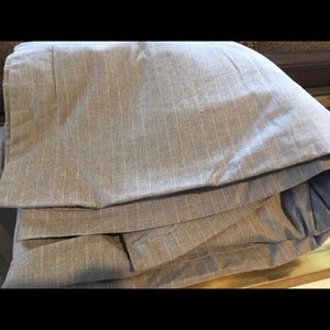 Ralph Lauren King Duvet Cover - gray/white